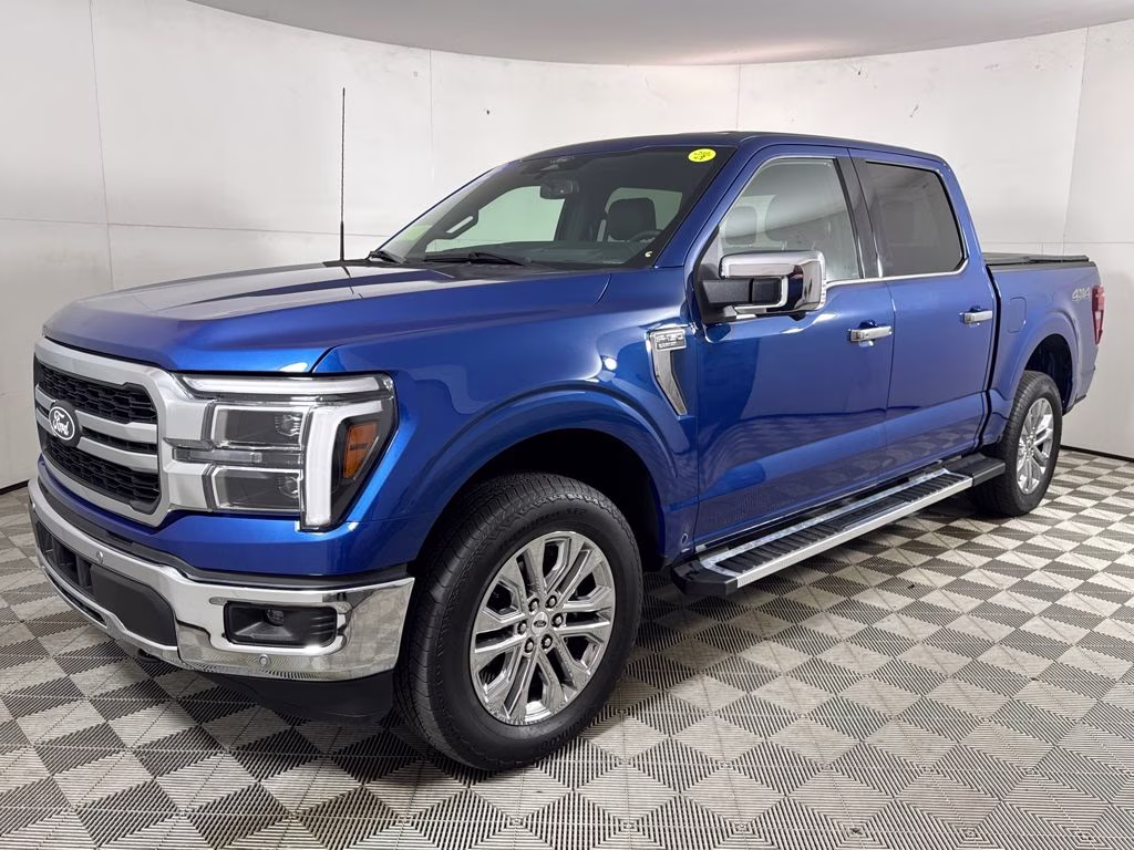 2025 Blue Metallic Ford F-150 Lariat 4X4 Truck