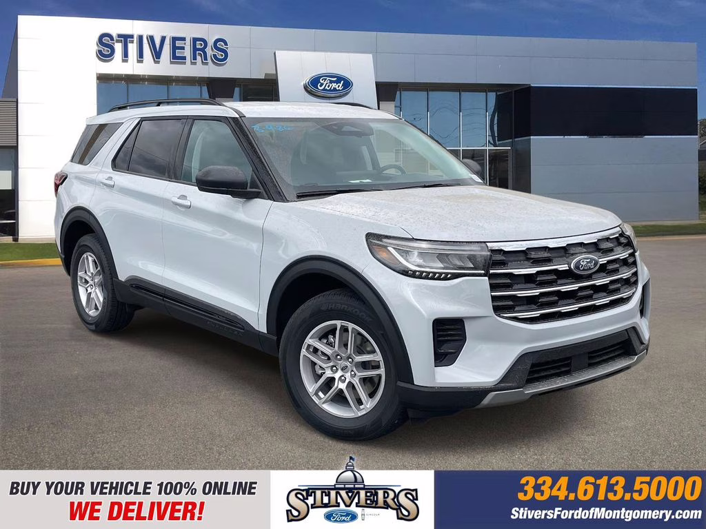 2026 Space White Metallic Ford Explorer Active RWD SUV