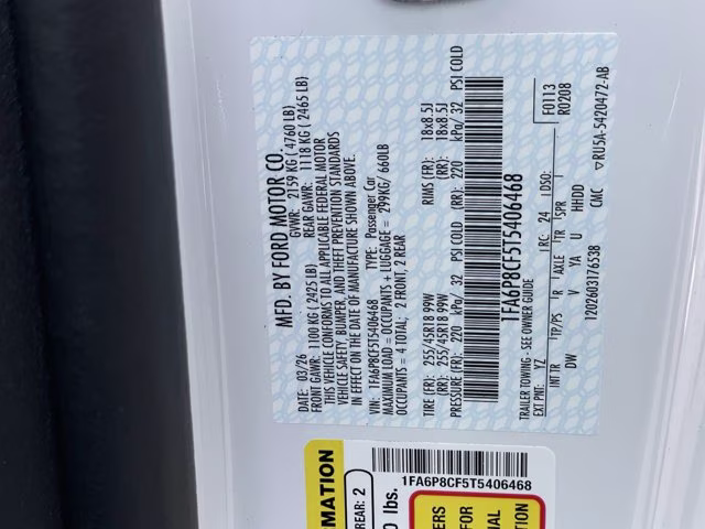2026 Oxford White Ford Mustang GT RWD Coupe