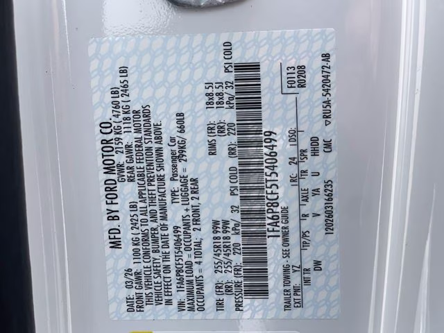 2026 Oxford White Ford Mustang GT RWD Coupe
