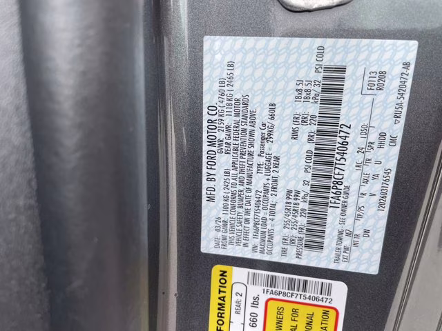 2026 Carbonized Gray Metallic Ford Mustang GT RWD Coupe