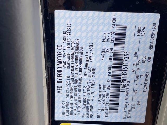 2026 Shadow Black Ford Mustang EcoBoost RWD Coupe