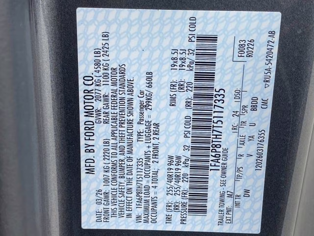 2026 Carbonized Gray Metallic Ford Mustang EcoBoost RWD Coupe