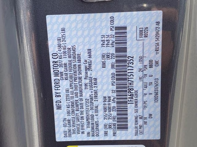 2026 Carbonized Gray Metallic Ford Mustang EcoBoost RWD Coupe