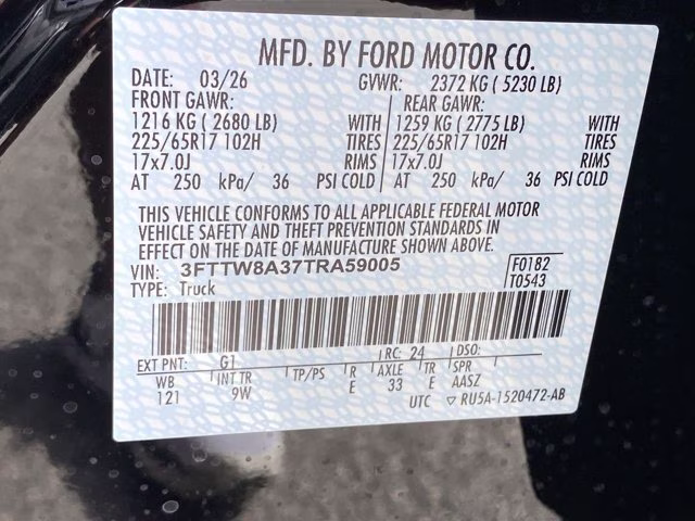 2026 Shadow Black Ford Maverick XL FWD Truck