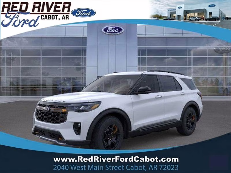 2026 Space White Metallic Ford Explorer Tremor 4X4 SUV