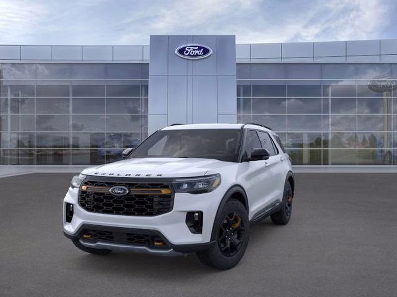 2026 Space White Metallic Ford Explorer Tremor 4X4 SUV