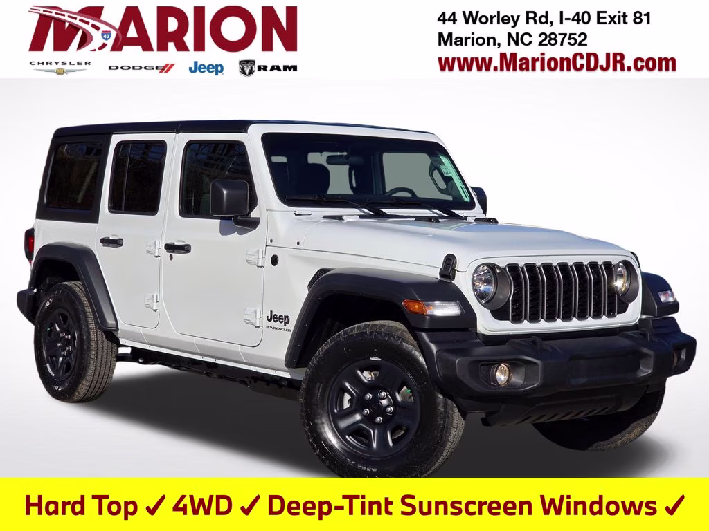 2026 Bright White Clearcoat Jeep Wrangler Sport 4X4 SUV