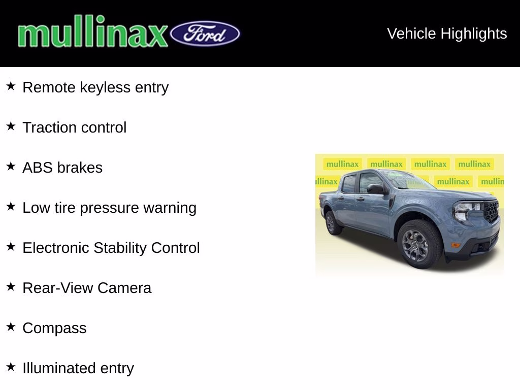 2026 Azure Gray Metallic Tri-Coat Ford Maverick XLT AWD Truck