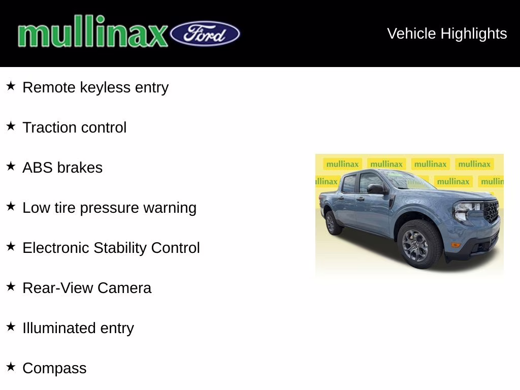 2026 Azure Gray Metallic Tri-Coat Ford Maverick XLT AWD Truck