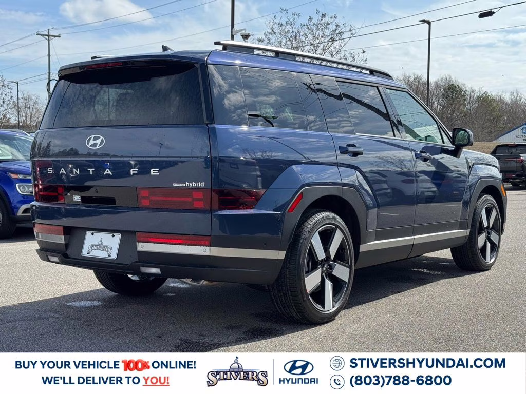 2026 Atlantis Blue Hyundai Santa Fe Hybrid Limited AWD SUV
