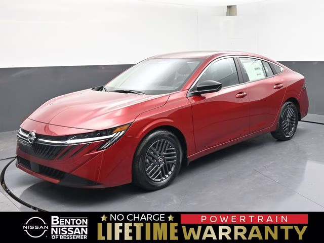 2026 Scarlet Ember Tintcoat Nissan Sentra SV FWD Sedan