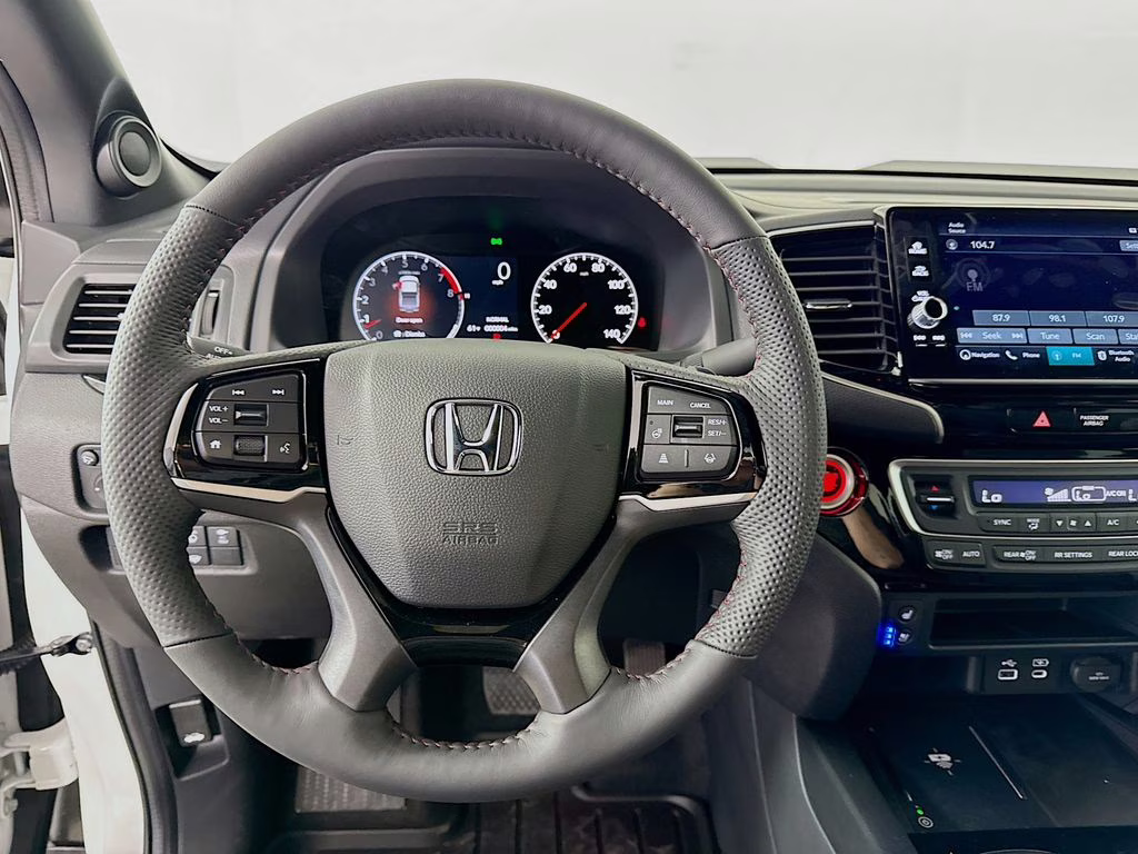 2026 Platinum White Pearl Honda Ridgeline Black Edition AWD Truck