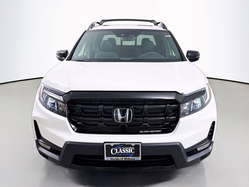 2026 Platinum White Pearl Honda Ridgeline Black Edition AWD Truck