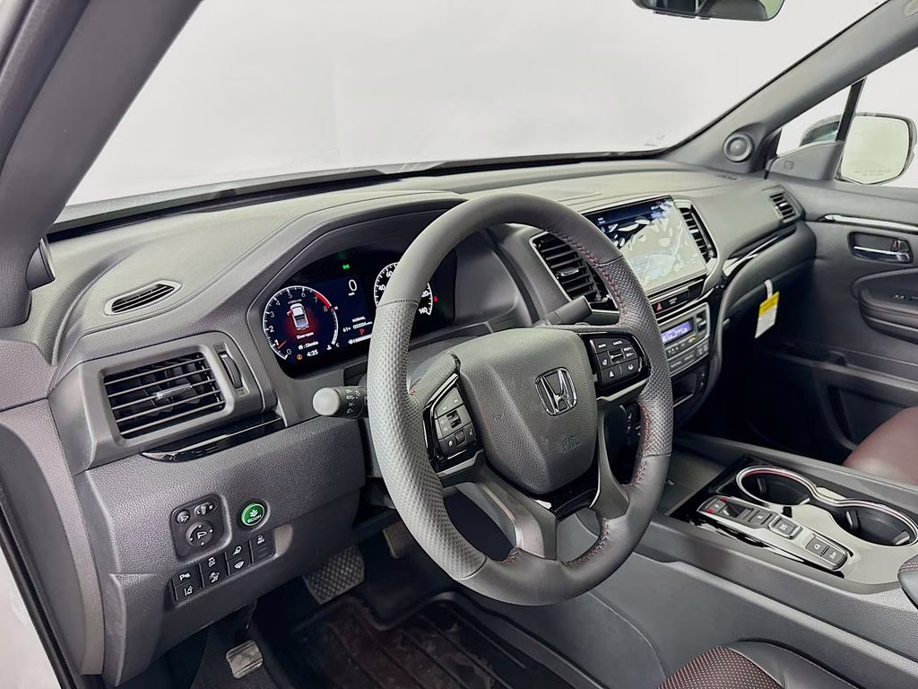 2026 Platinum White Pearl Honda Ridgeline Black Edition AWD Truck