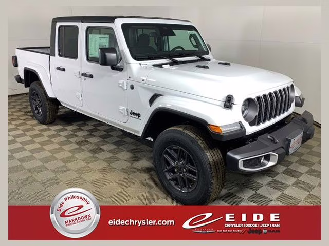 2026 Bright White Clearcoat Jeep Gladiator Sport S 4X4 Truck