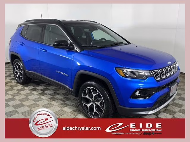 2026 Hydro Blue Pearlcoat Jeep Compass Limited 4X4 SUV