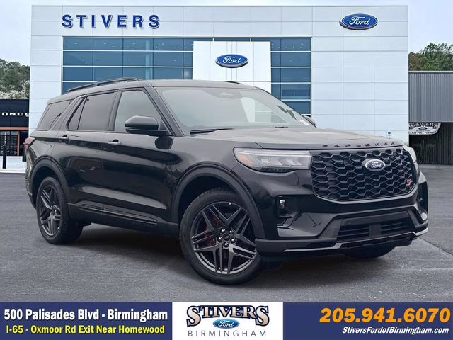 2026 Black Metallic Ford Explorer ST 4X4 SUV