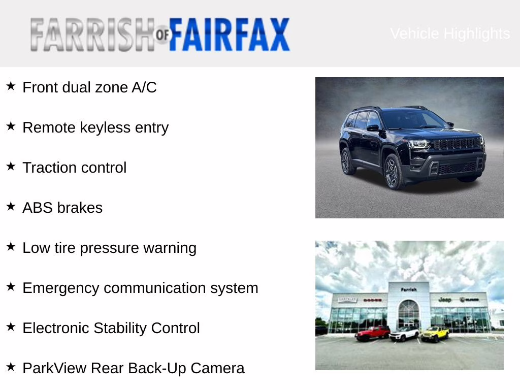 2026 Diamond Black Crystal Pearlcoat Jeep Cherokee Limited 4X4 SUV