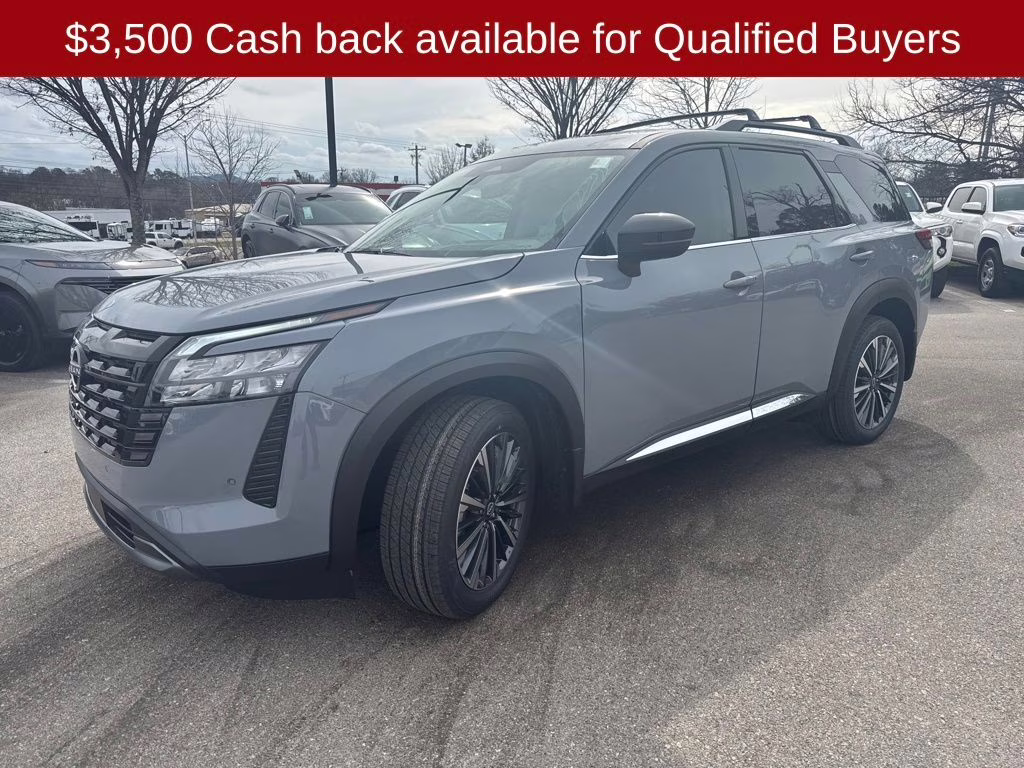 2026 Boulder Gray Pearl Nissan Pathfinder Platinum 4X4 SUV