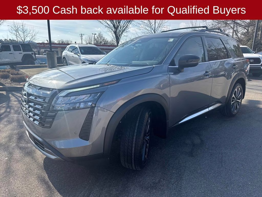 2026 Gun Metallic Nissan Pathfinder Platinum FWD SUV