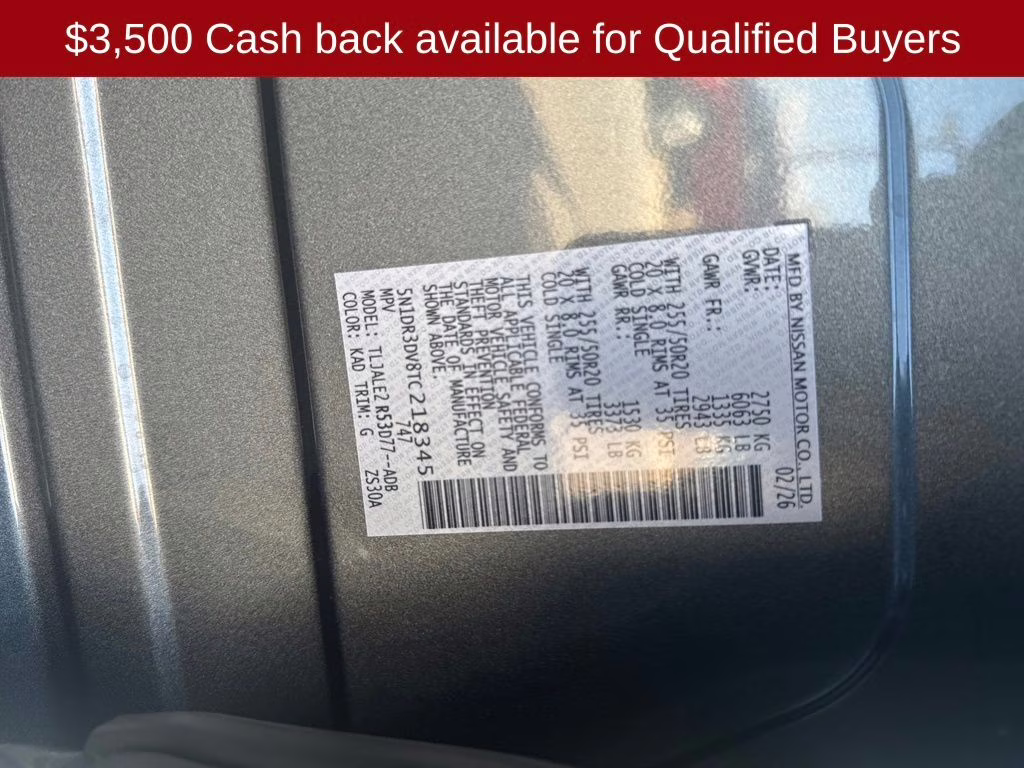 2026 Gun Metallic Nissan Pathfinder Platinum FWD SUV