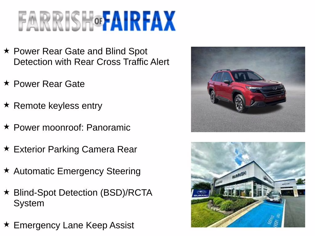 2026 Crimson Red Pearl Subaru Forester Premium AWD SUV