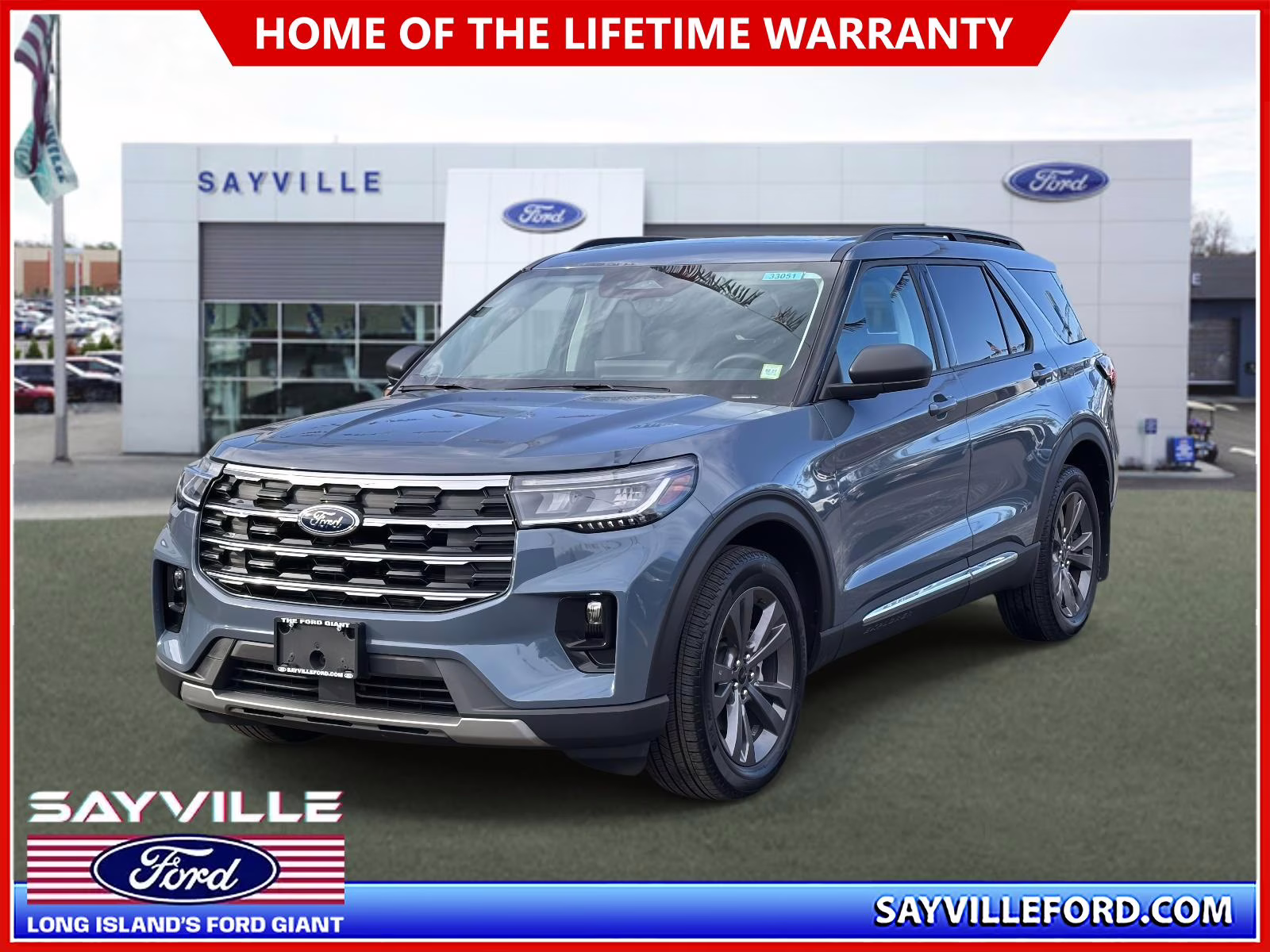 2025 Vapor Blue Metallic Ford Explorer Active 4WD 4X4 SUV