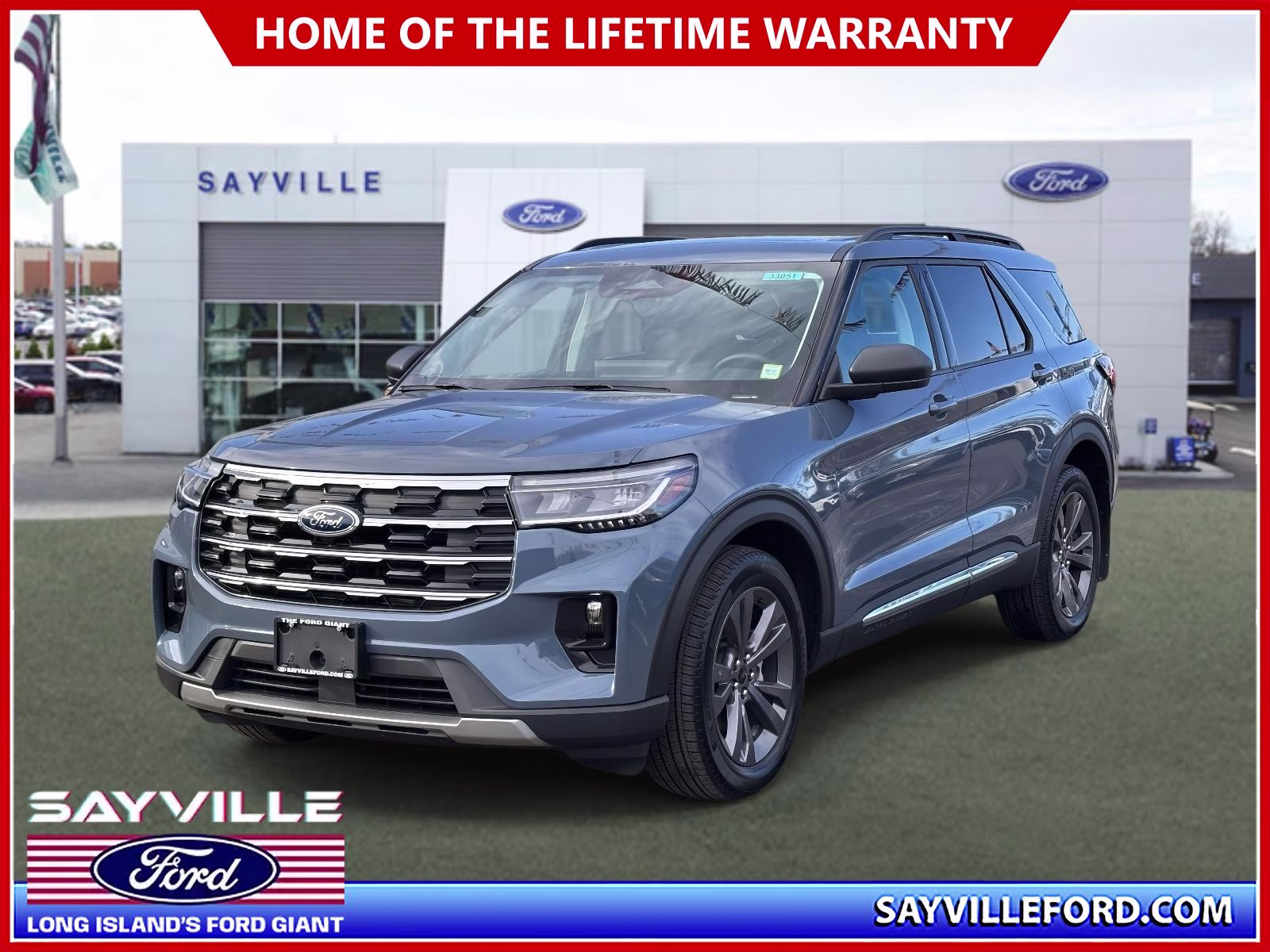 2025 Vapor Blue Metallic Ford Explorer Active 4WD 4X4 SUV