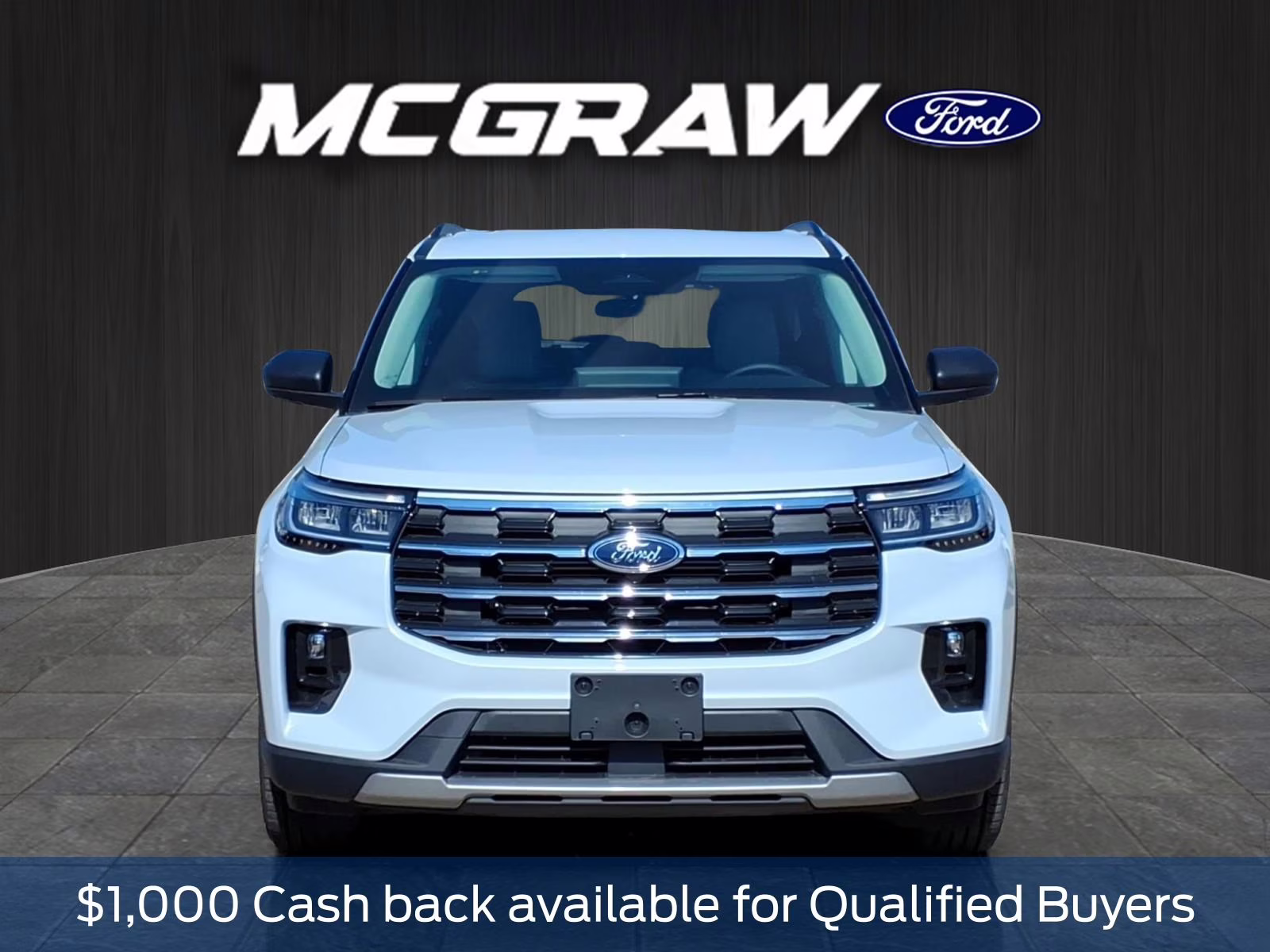2026 White Metallic Ford Explorer Active RWD SUV