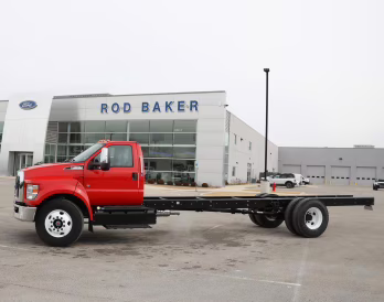 2027 Race Red Ford F-650 Straight Frame Gas Base RWD Truck