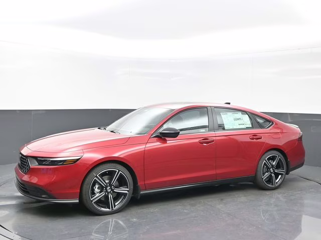 2026 Radiant Red Metallic Honda Accord Hybrid Sport FWD Sedan