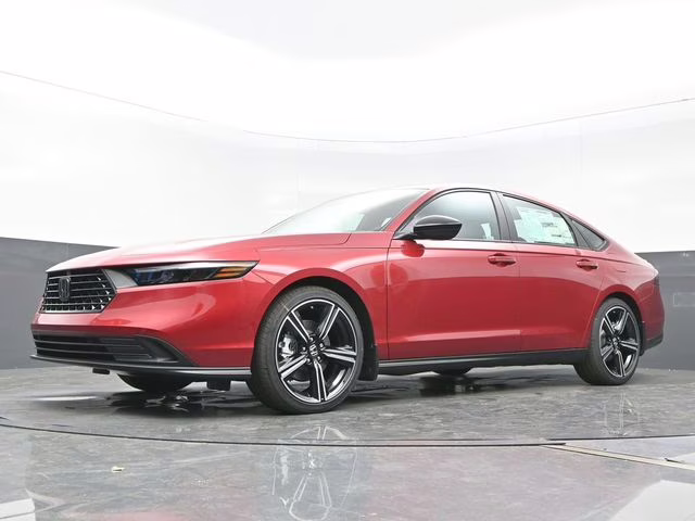 2026 Radiant Red Metallic Honda Accord Hybrid Sport FWD Sedan