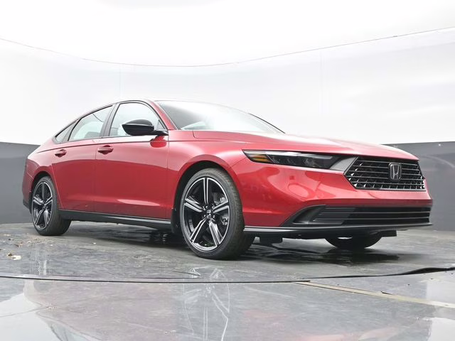 2026 Radiant Red Metallic Honda Accord Hybrid Sport FWD Sedan