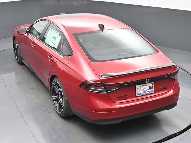 2026 Radiant Red Metallic Honda Accord Hybrid Sport FWD Sedan