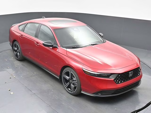 2026 Radiant Red Metallic Honda Accord Hybrid Sport FWD Sedan