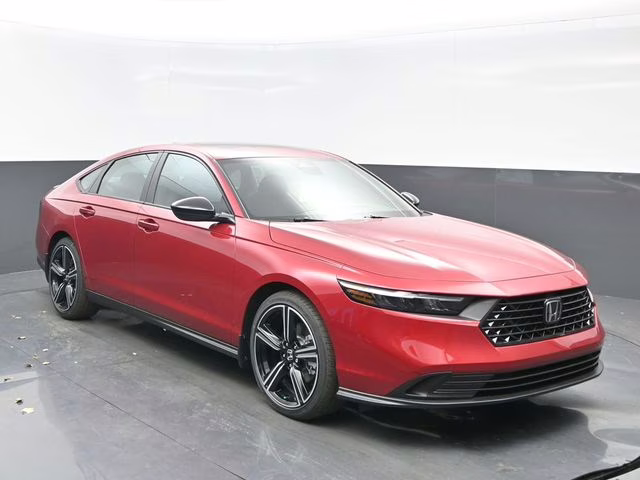 2026 Radiant Red Metallic Honda Accord Hybrid Sport FWD Sedan