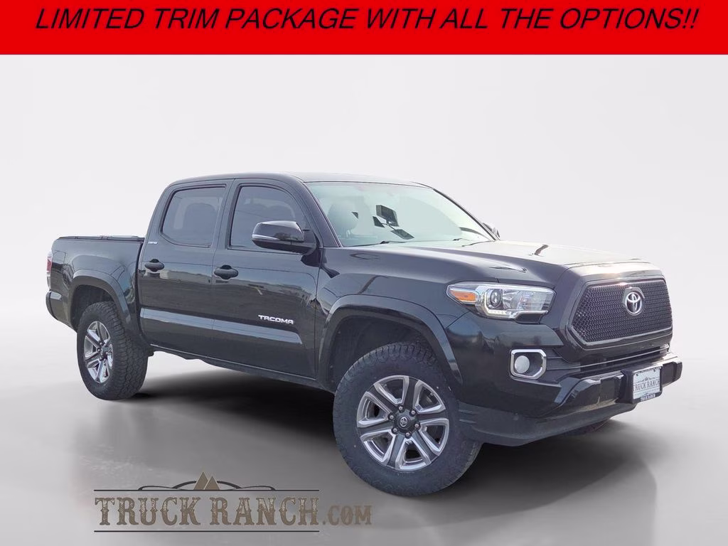 2017 Black Toyota Tacoma Limited 4X4 Truck