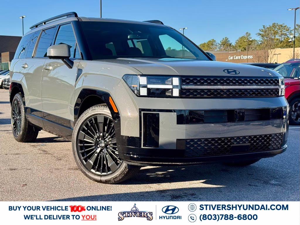 2026 Hampton Gray Hyundai Santa Fe Hybrid Calligraphy FWD SUV