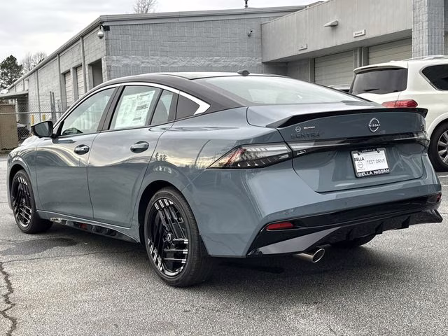 2026 Atlantic Gray/Super Black Nissan Sentra SR FWD Sedan
