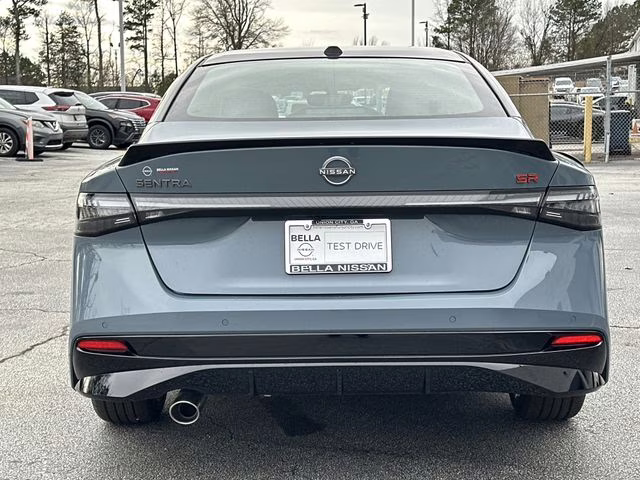 2026 Atlantic Gray/Super Black Nissan Sentra SR FWD Sedan