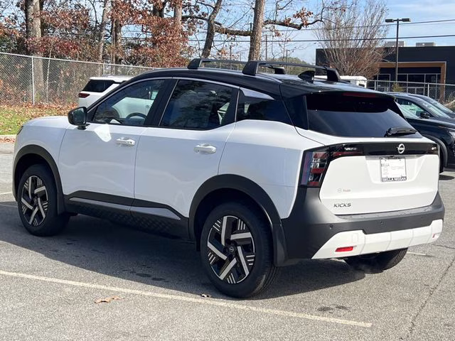 2026 Aspen White/Super Black Nissan Kicks SV FWD SUV