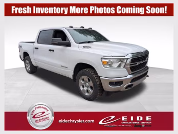 2023 Bright White Clearcoat Ram 1500 Big Horn 4X4 Truck