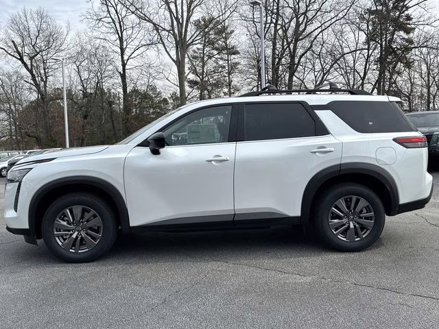 2026 Everest White Pearl Tricoat Nissan Pathfinder SV 4X4 SUV
