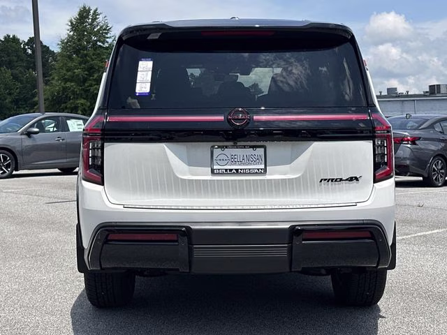 2025 Aspen White Tricoat/Super Black Nissan Armada PRO-4X 4X4 SUV