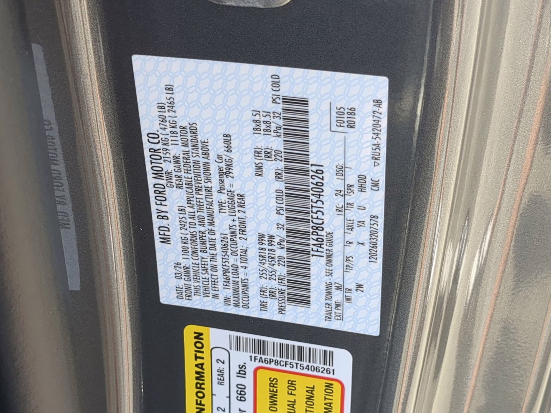 2026 Carbonized Gray Metallic Ford Mustang GT RWD Coupe