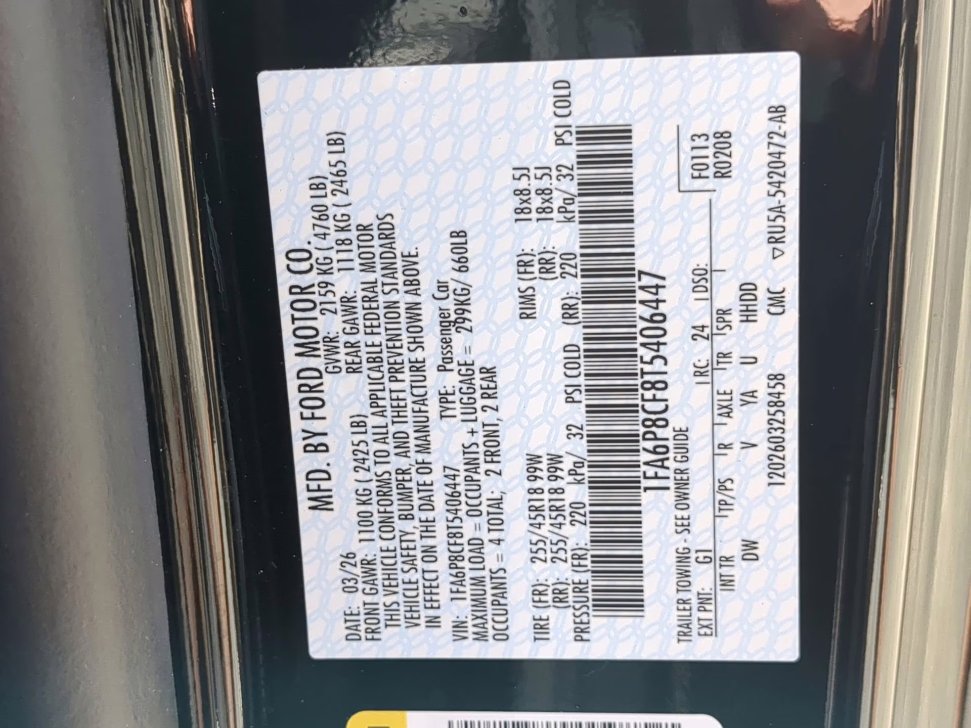 2026 Shadow Black Ford Mustang GT RWD Coupe