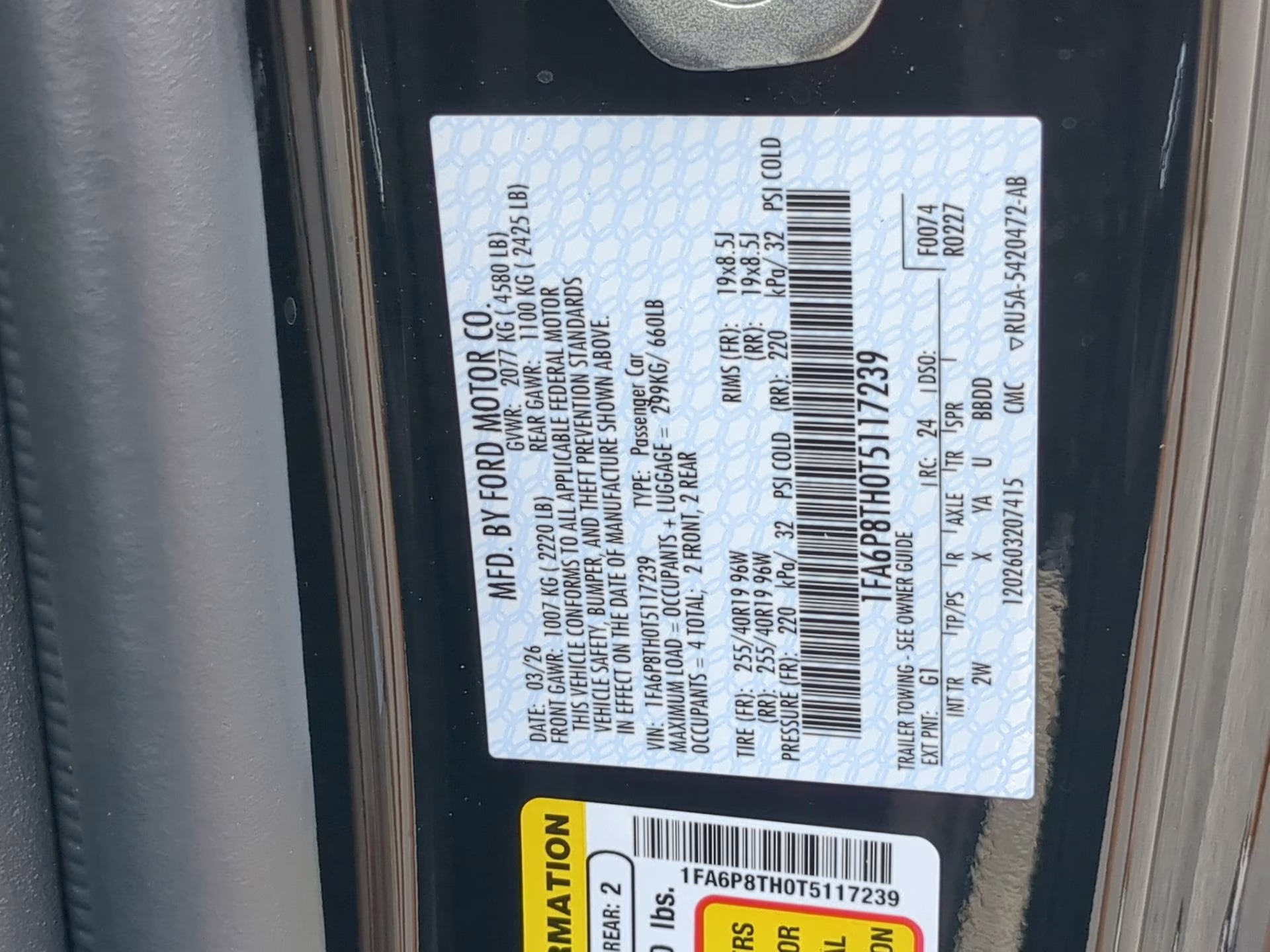 2026 Shadow Black Ford Mustang EcoBoost RWD Coupe