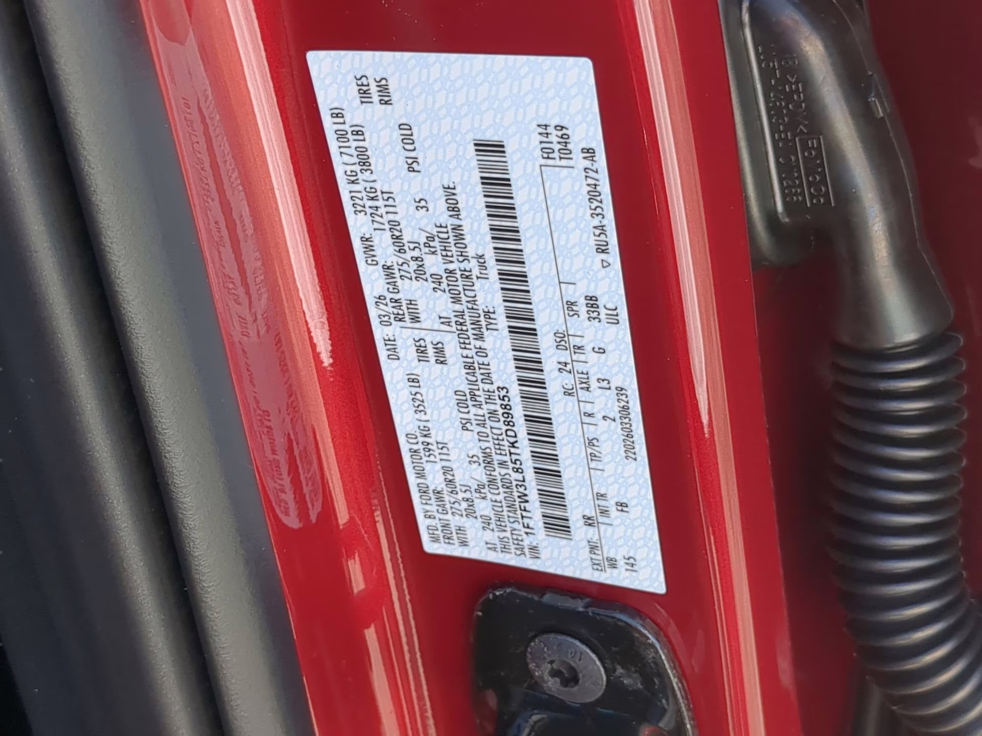 2026 Ruby Red Metallic Tinted Clearcoat Ford F-150 XLT Crew Cab Pickup 4X4 Truck
