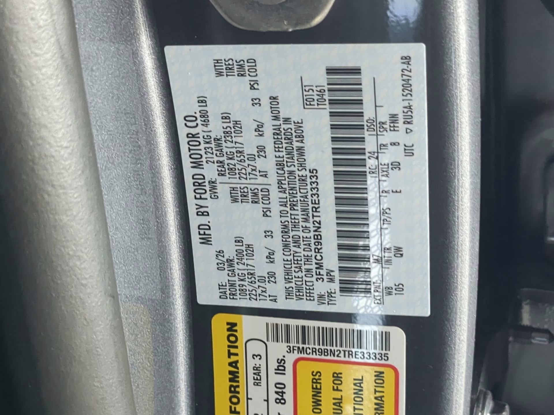 2026 Carbonized Gray Metallic Ford Bronco Sport Big Bend 4X4 SUV